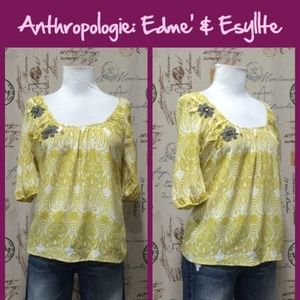Anthropologie Edme & Esyllte Moscow in Bloom shirt